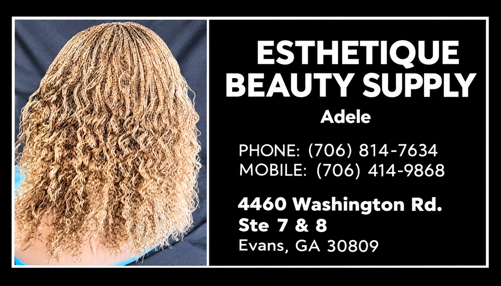 Esthetique Beauty Supply advertisement