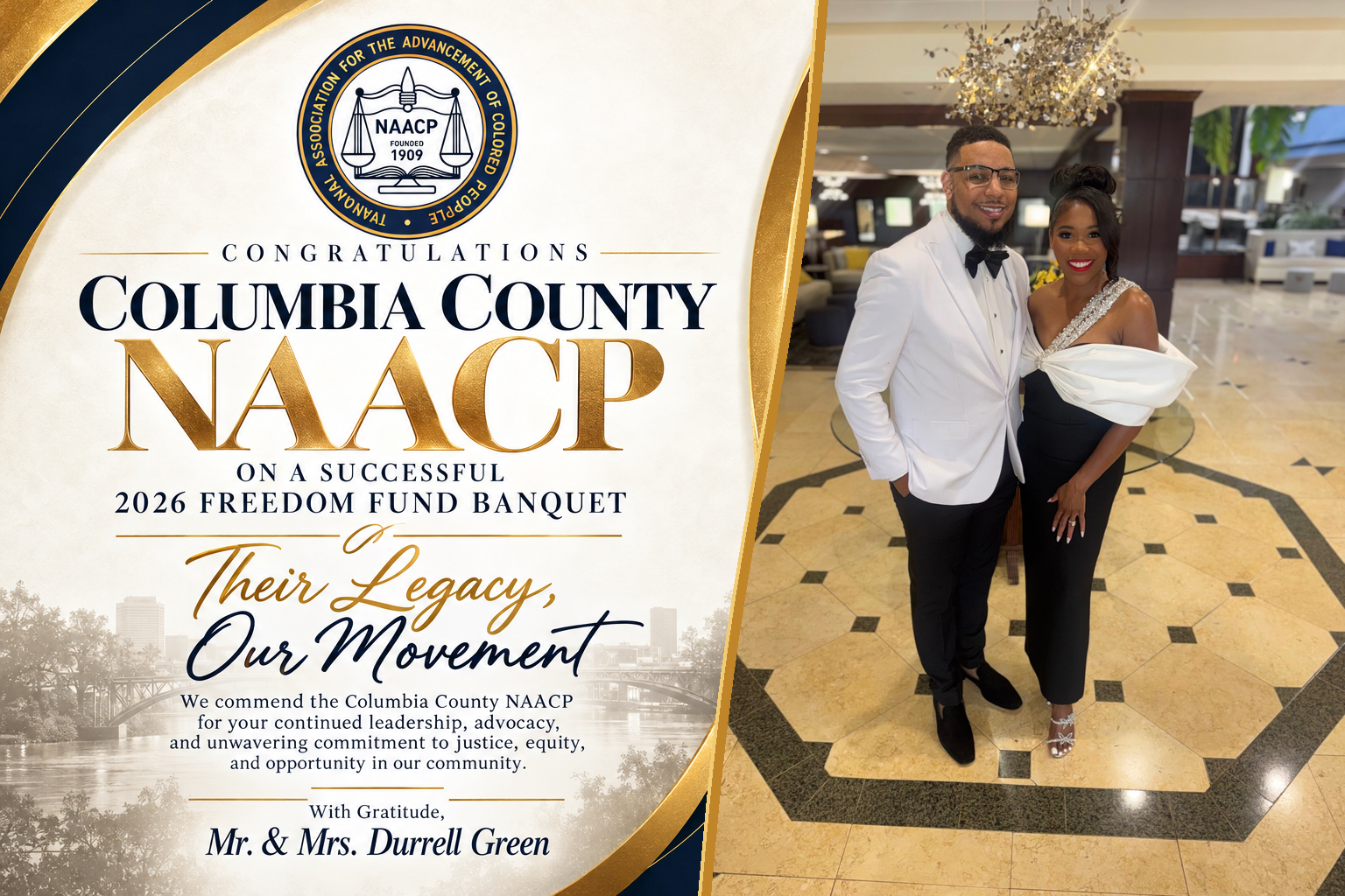 Mr. & Mrs. Darnell Green advertisement